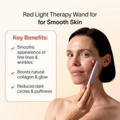 Solawave galvanic current enhances product absorption for more effective at-home skincare sessions.