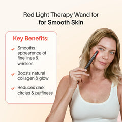 Solawave galvanic current use demonstrating deeper skincare absorption.