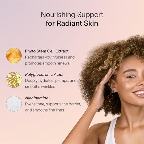 Solawave LightBoost serum applied on cheek suggests smoother skin texture