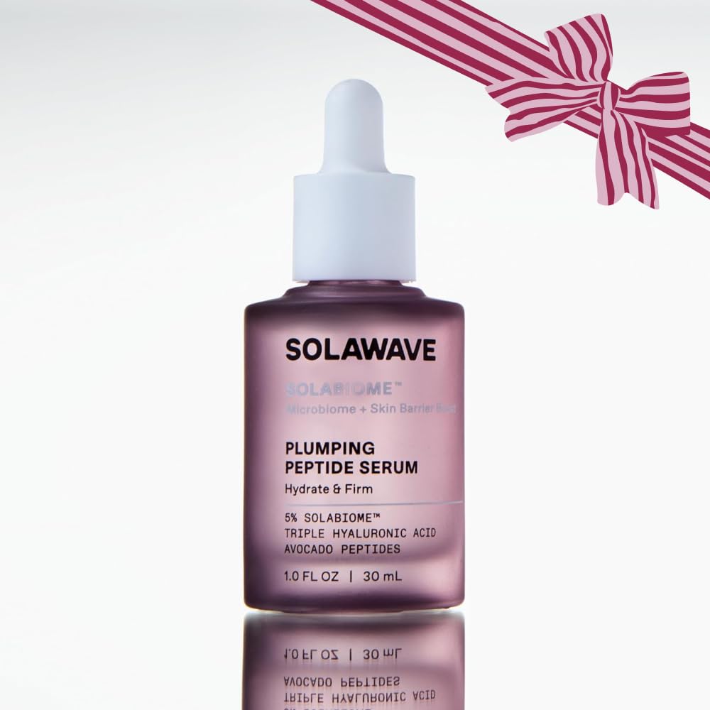 Solawave Plumping Peptide Serum bottle ready for hydration and balance benefits