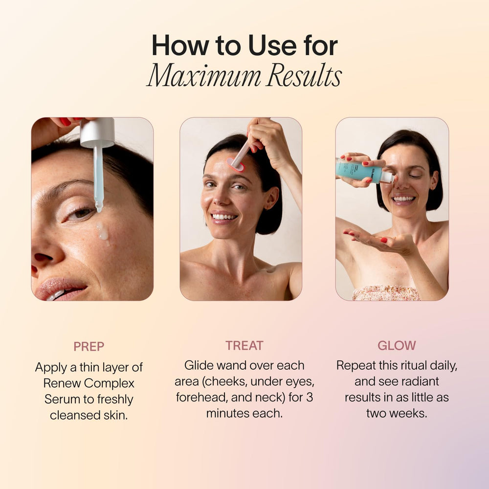 Solawave Renew Serum fragrance-free label signals gentle care for sensitive skin