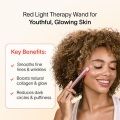 Solawave Renew Complex serum application close-up for soothing hydration and skin prep.