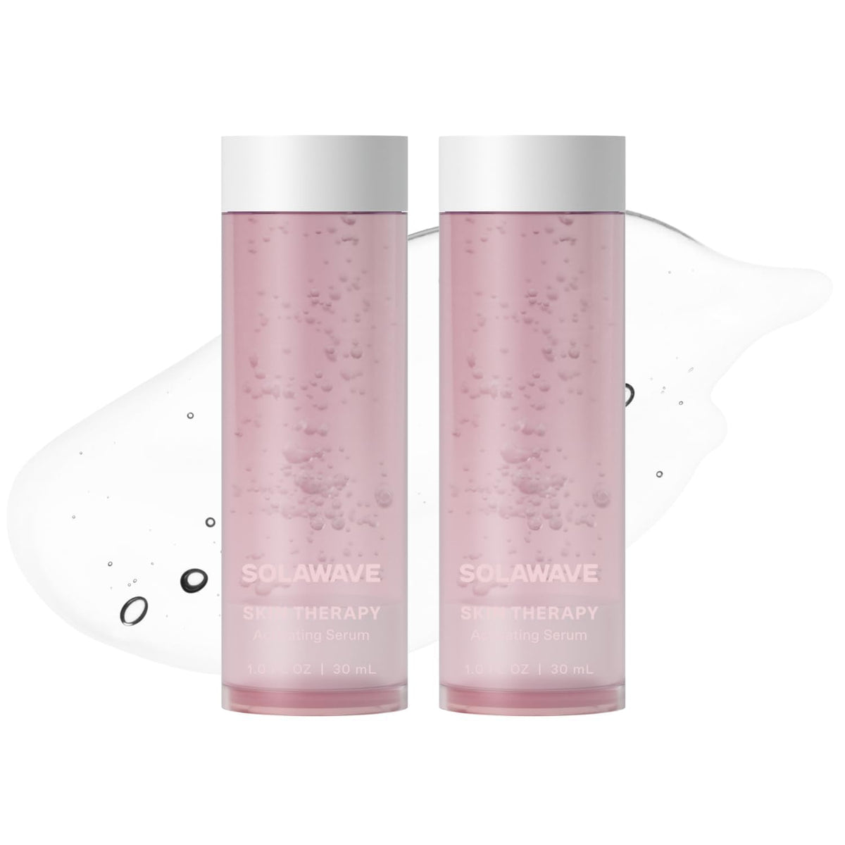 Solawave wand activating serum refill 2-pack keeps wand sessions hydrated and radiant.