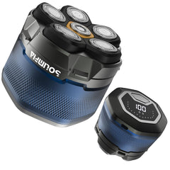 Solimpia head shaver with 6D floating head for smooth contour shaving.