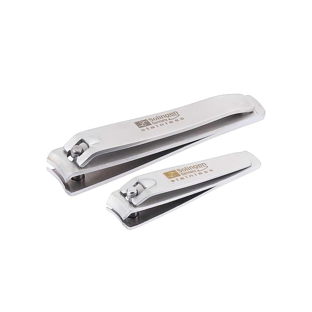Solingen nail-clippers closeup blade for precise, clean cuts.