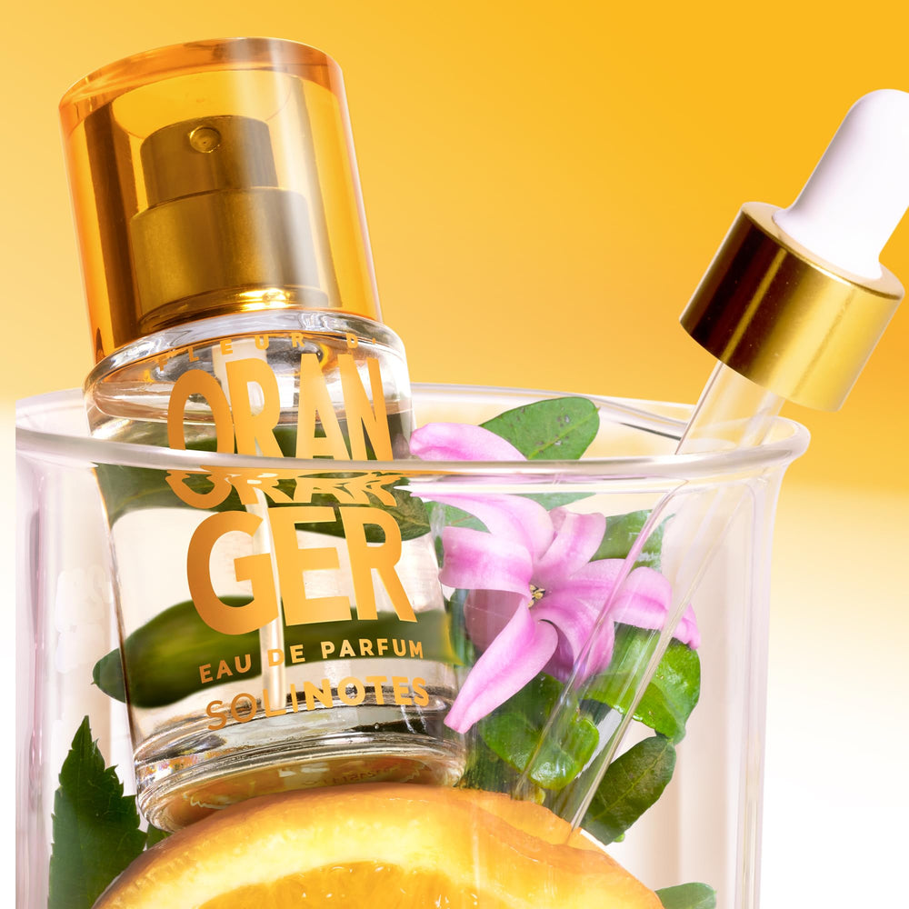 Solinotes Orange Blossom floral-notes details with rose and jasmine for elegant wear.