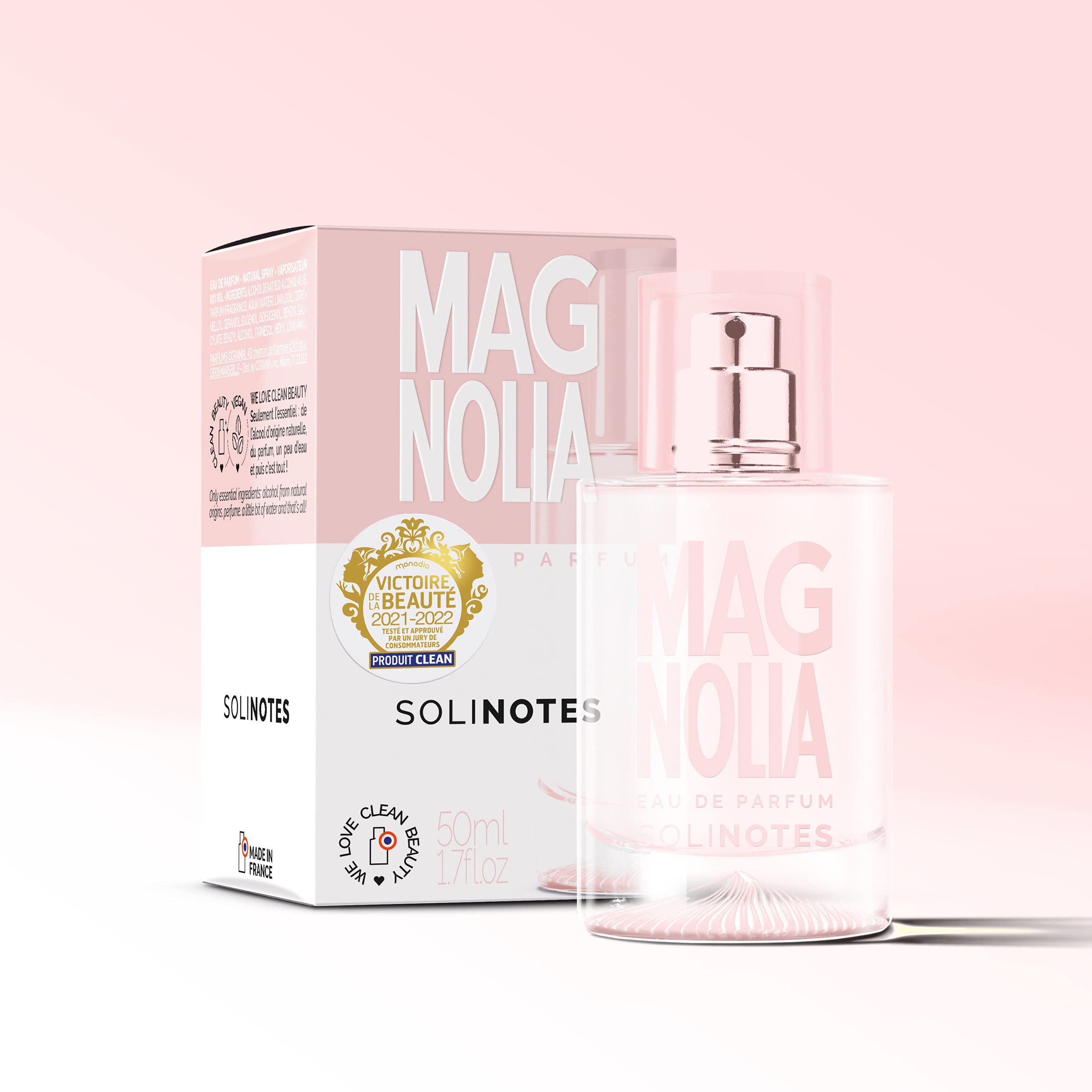 Solinotes Paris Magnolia bottle with a delicate floral profile for everyday wear