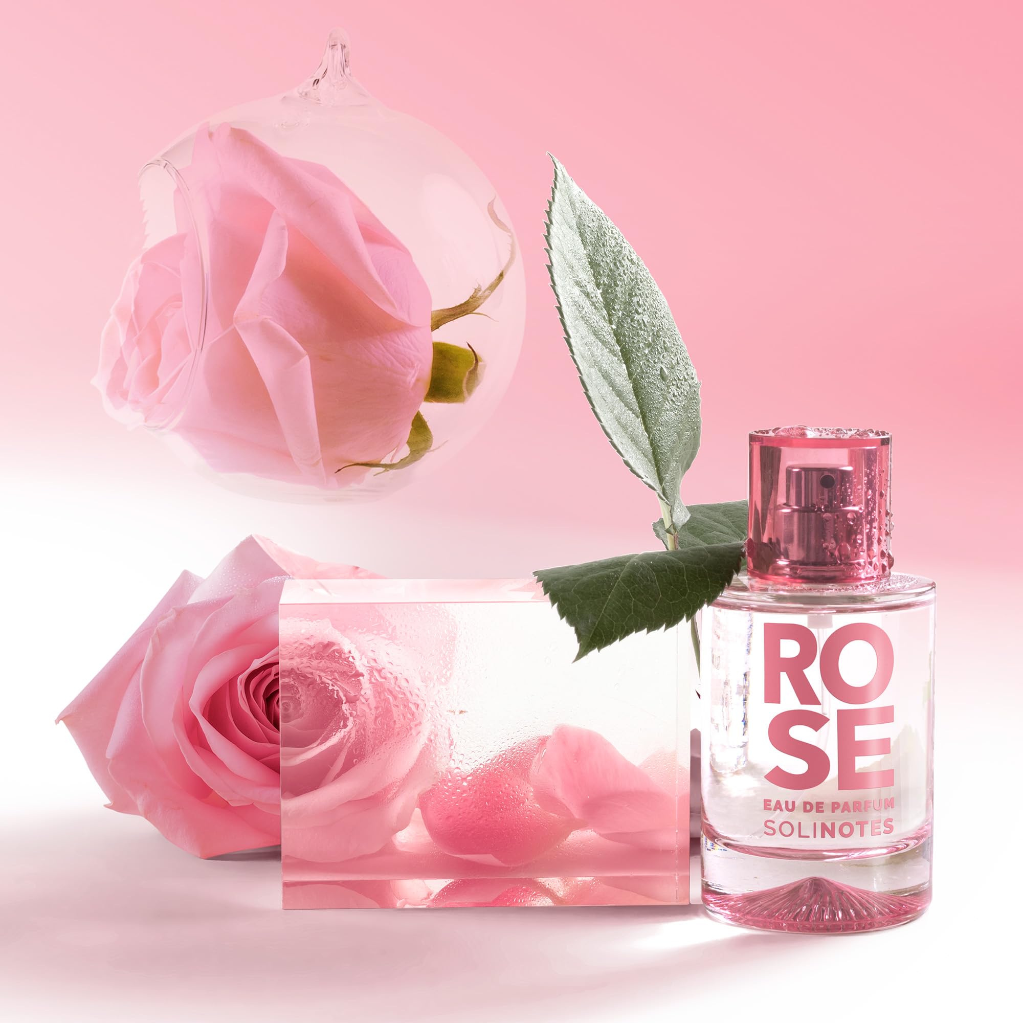 Solinotes Rose shower cream image suggesting silky, nourishing bath ritual.