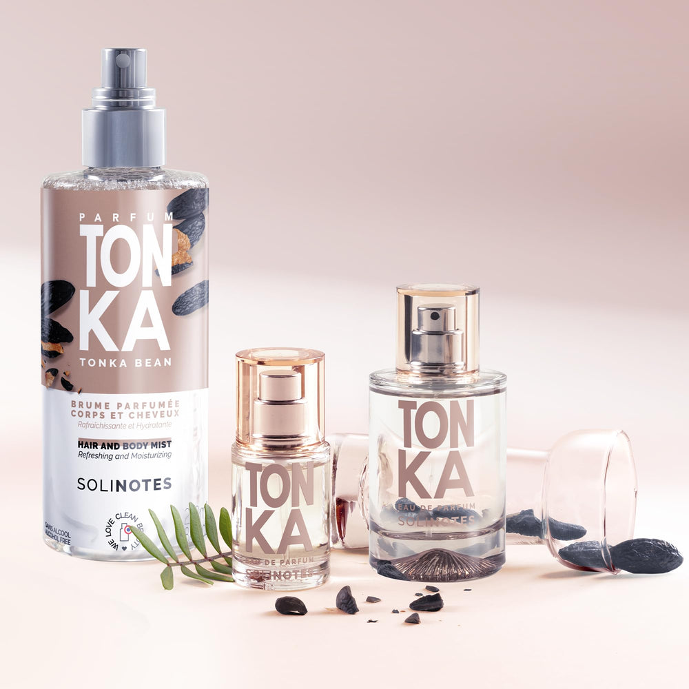 Solinotes Tonka amber musk base image conveys warmth and lasting depth.
