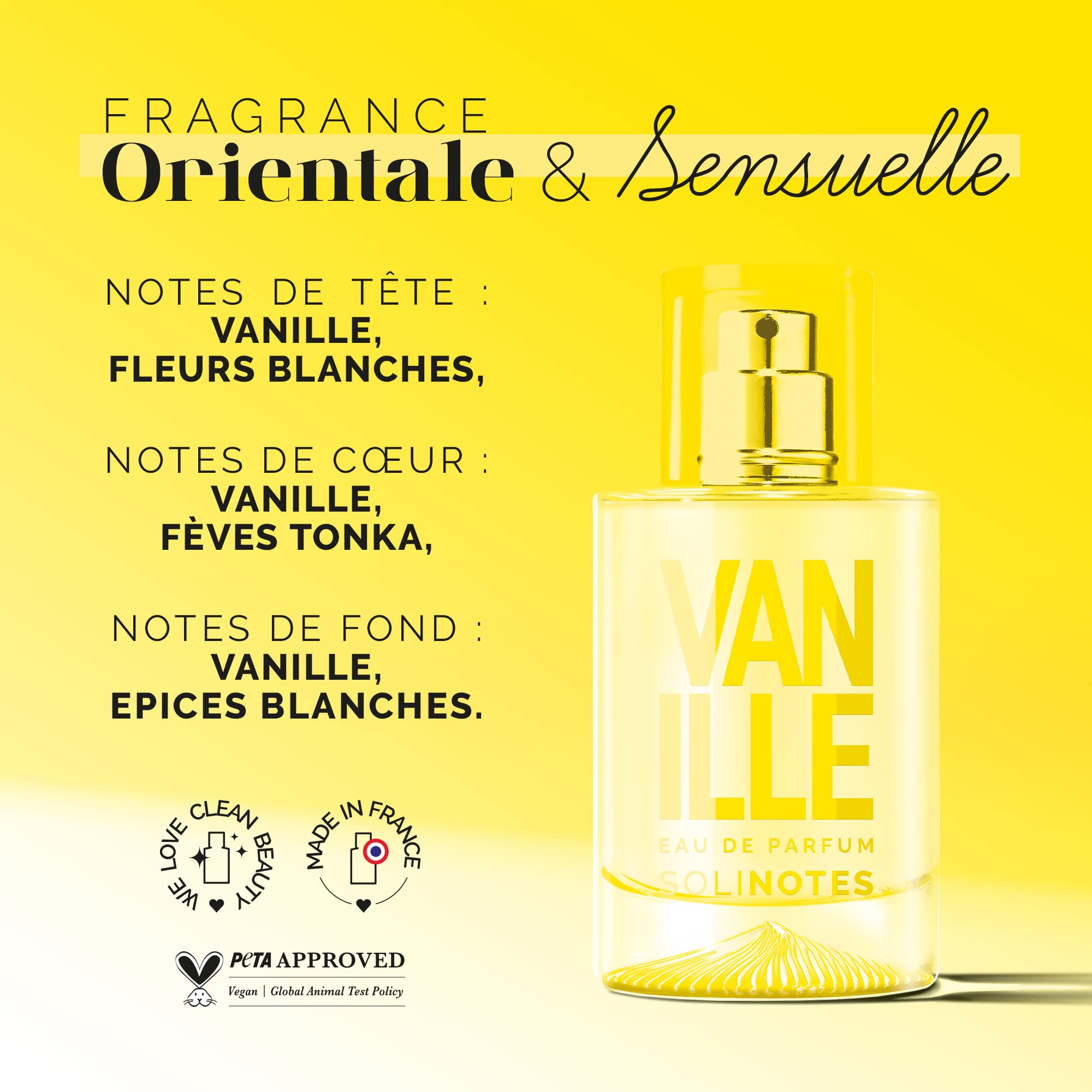 Solinotes Vanilla packaging showcases clean, vegan, cruelty-free luxury for conscious shoppers