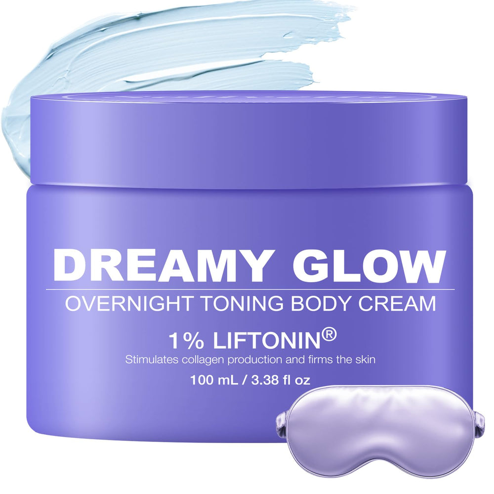Solivetta Dreamy Glow overnight cream jar showing firming night care.