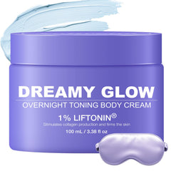 Solivetta Dreamy Glow overnight cream jar showing firming night care.