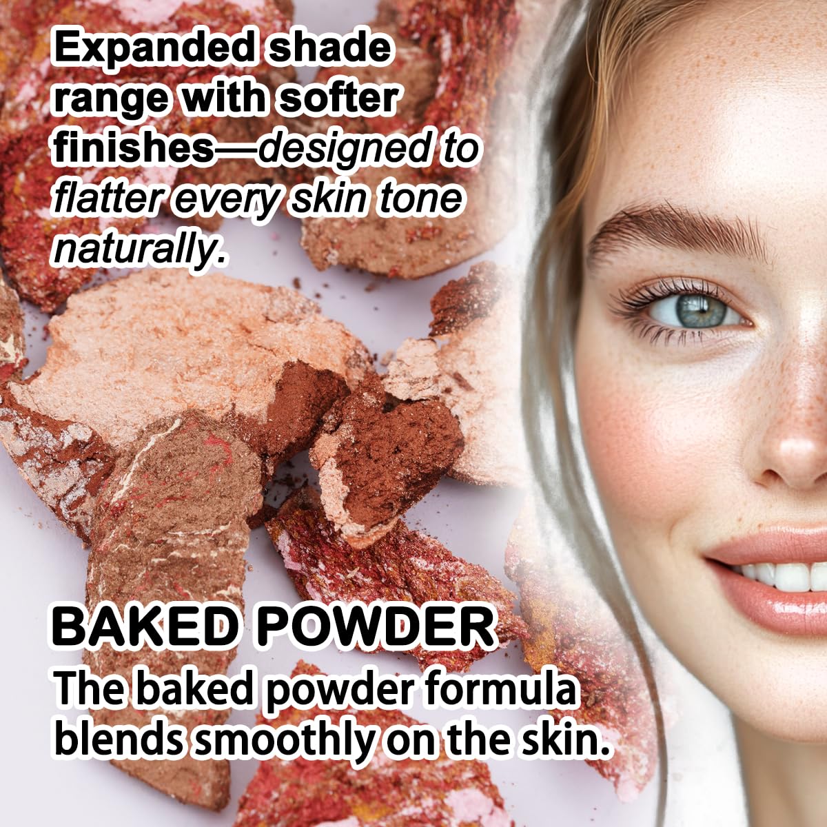SOLLASY baked makeup palette travel compact ready for on-the-go touch-ups