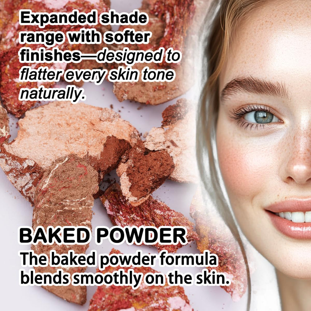 SOLLASY baked makeup palette travel compact ready for on-the-go touch-ups
