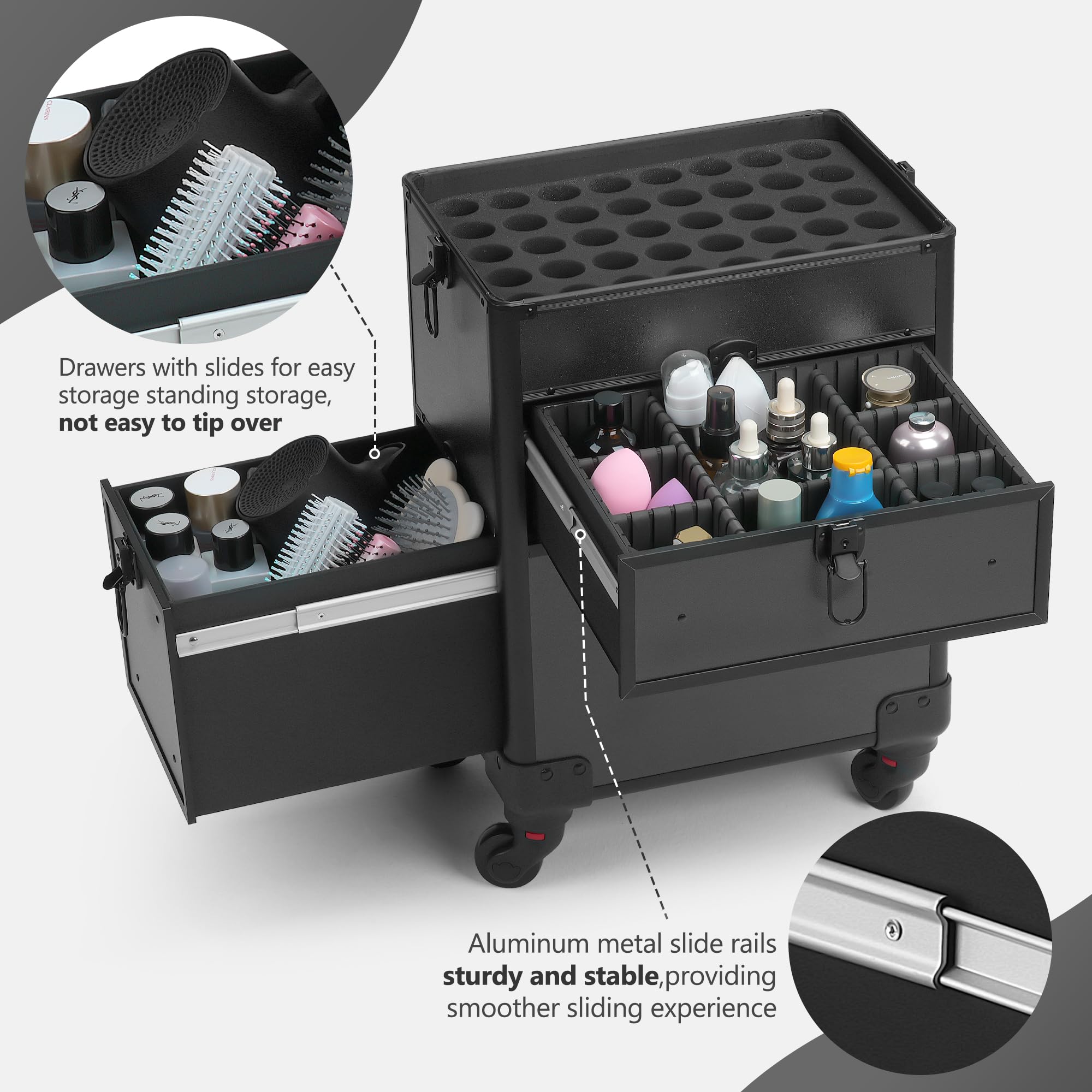 Somduy detachable swivel wheels provide flexible setup for studio or on-location work