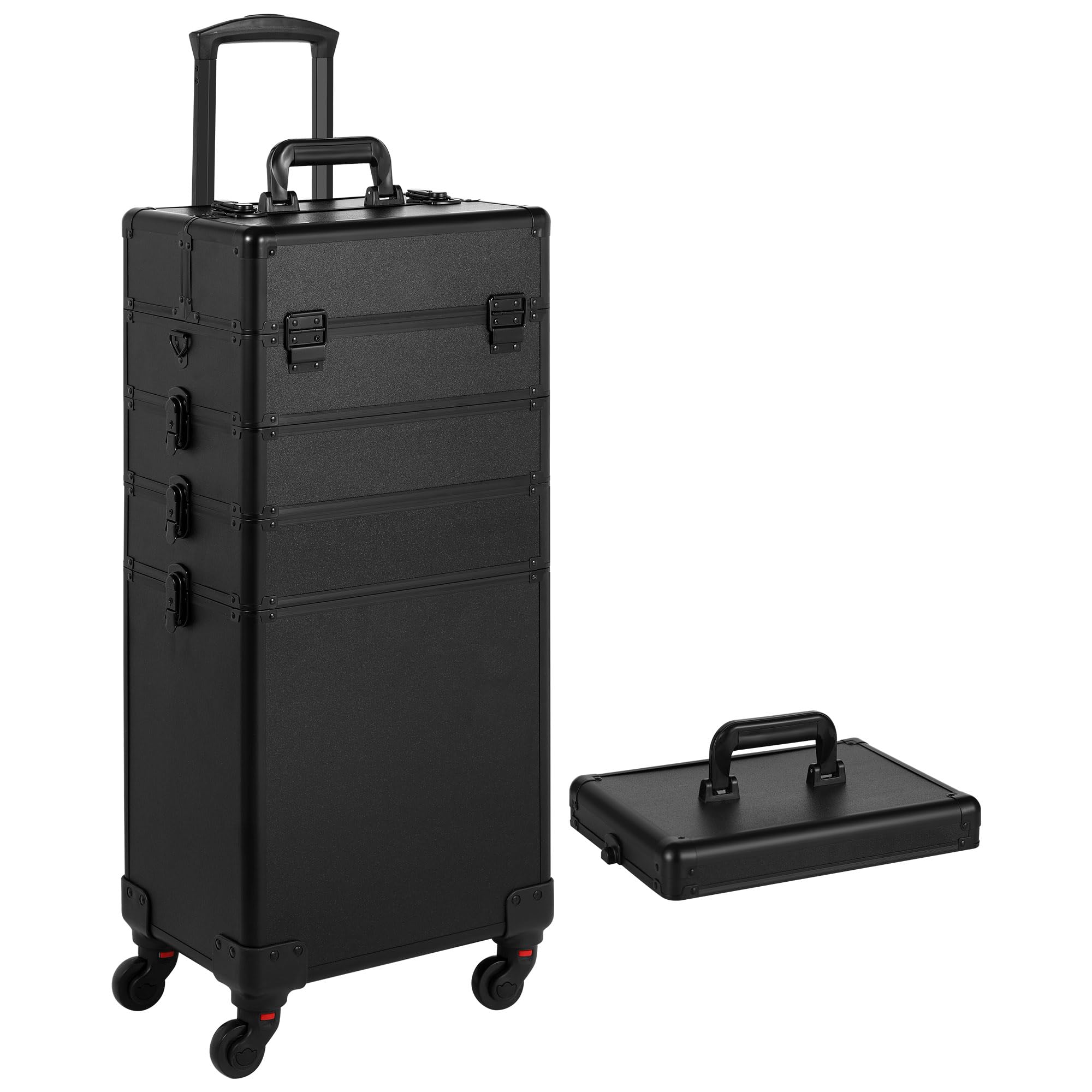 Somduy Rolling Makeup Case storage capacity promotes organized makeup routines