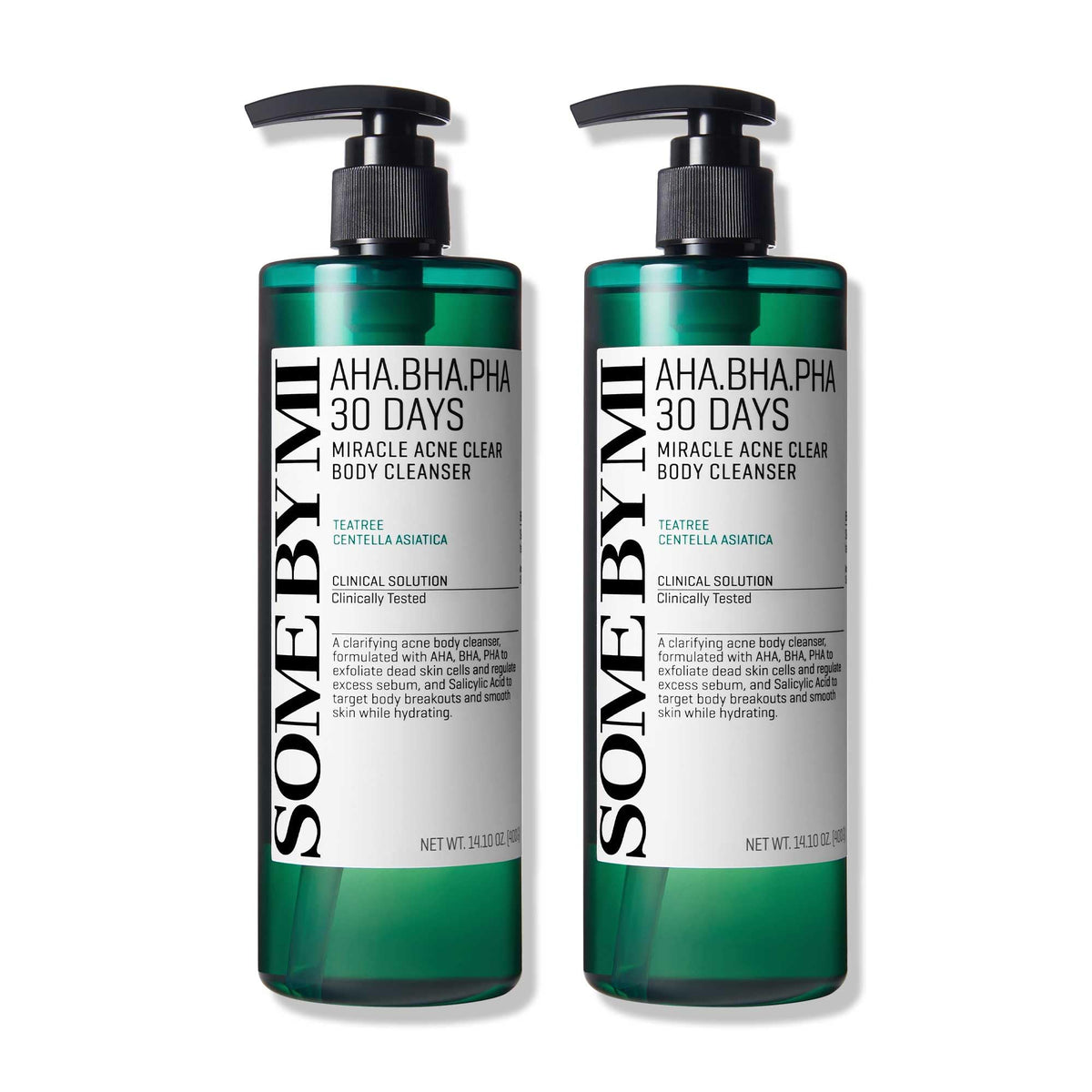 Two-bottle SOME BY MI body cleanser pack for deep cleansing of oil and impurities.