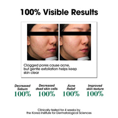 SOME BY MI bottle dispense-closeup shows precise application for gentle exfoliation.