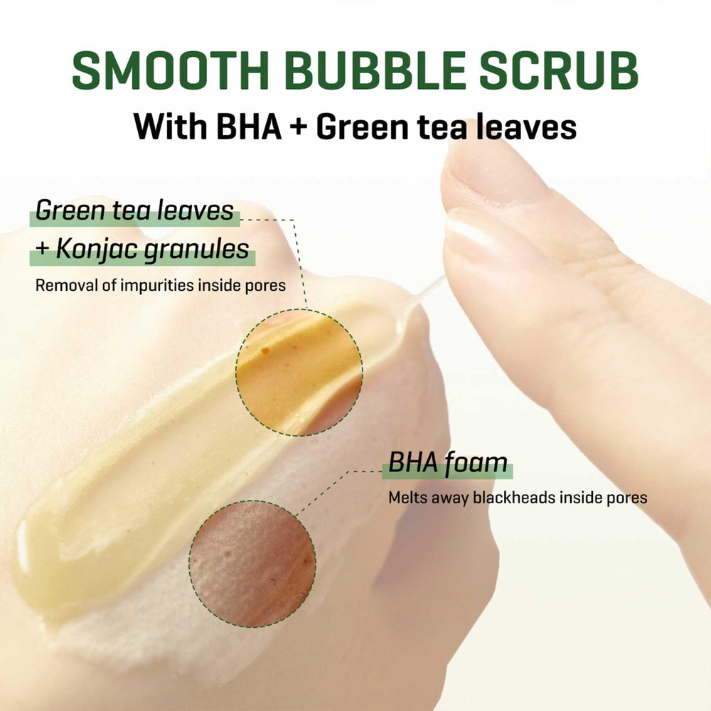 SOME BY MI Bye Bye Blackhead Bubble Cleanser tannin complex supports pore elasticity.