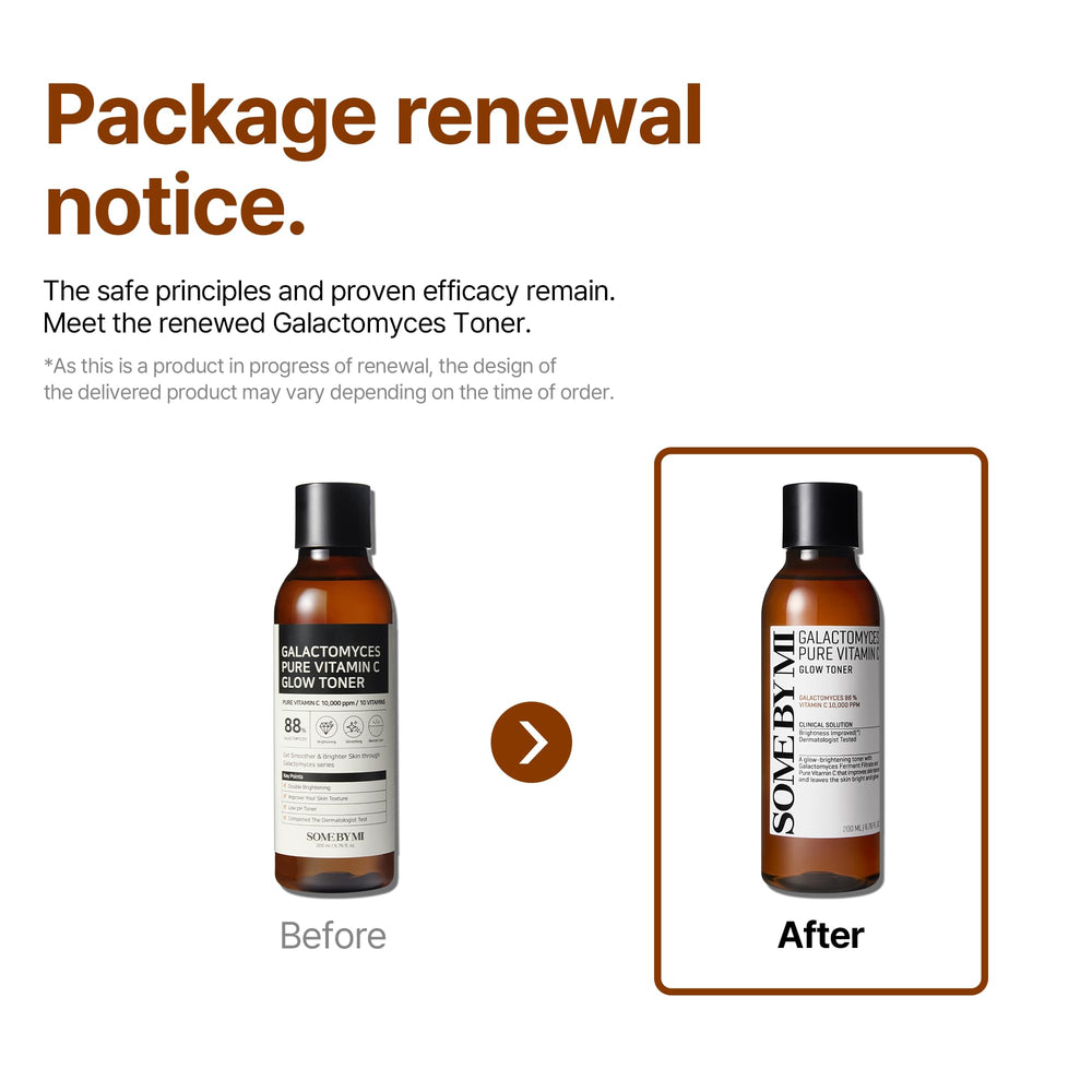 SOME BY MI Galactomyces Vitamin C Toner pour closeup reveals a gentle application for even skin tone.