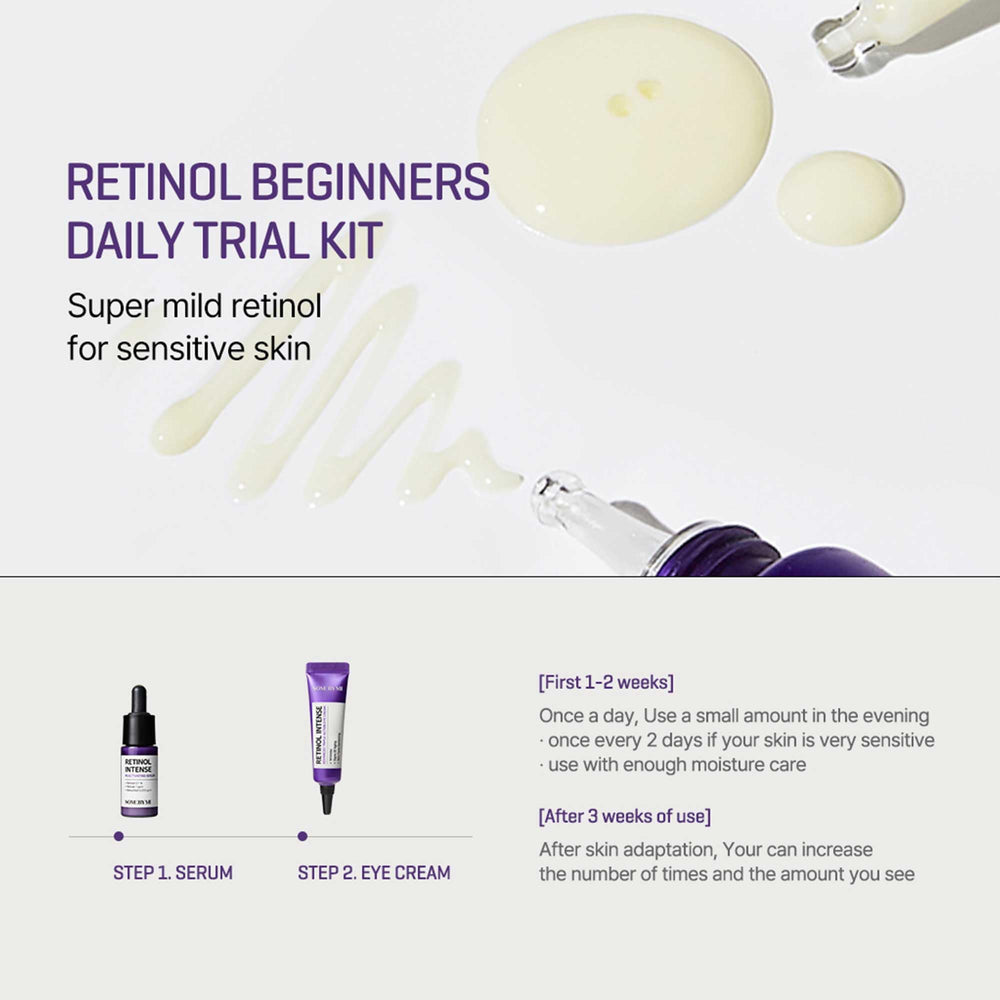 S SOME BY MI night routine concept with serum and eye cream usage