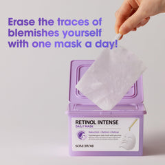 SOME BY MI Retinol Intense Daily Mask showing eight types of hyaluronic acid for moisture
