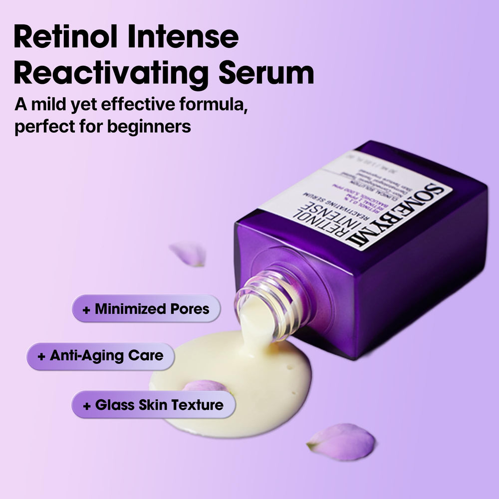 SOME BY MI Retinol Intense serum texture swirl highlighting lightweight formula