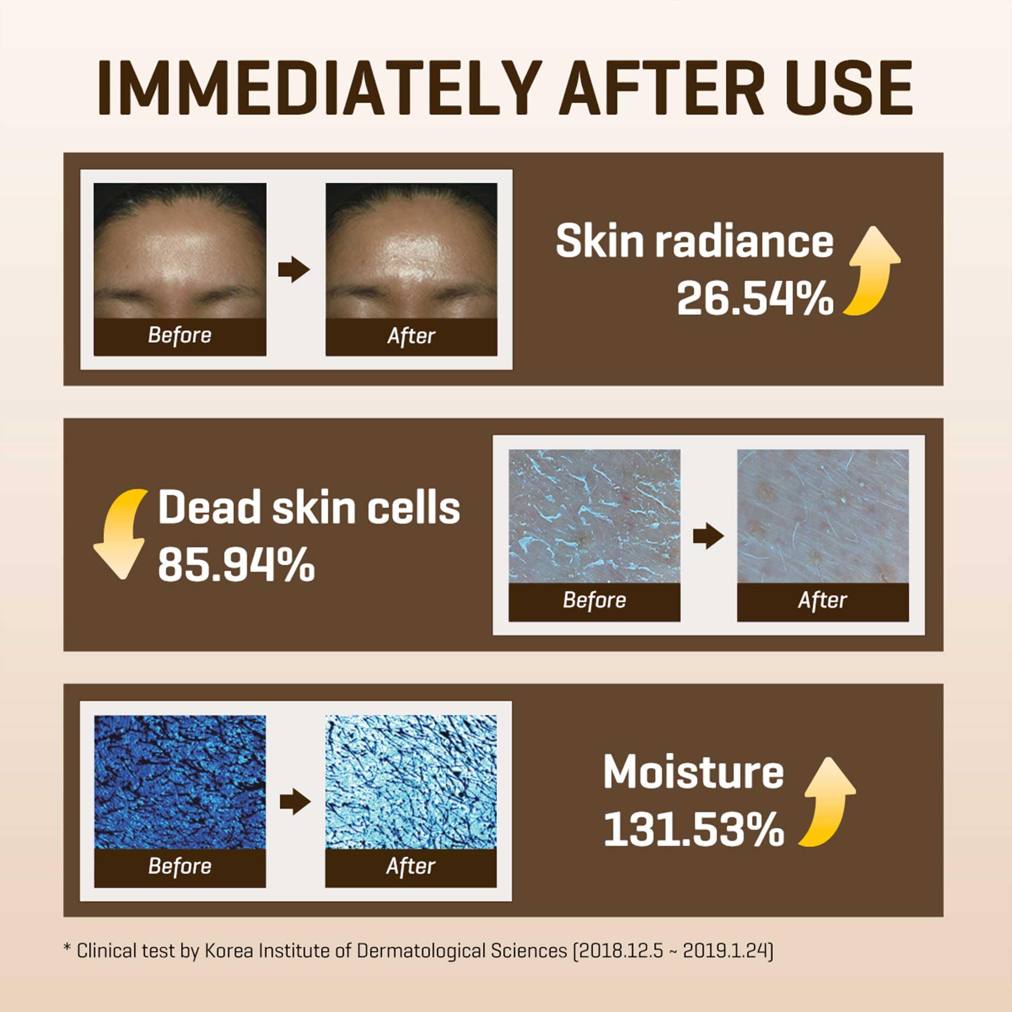 SOME BY MI Galactomyces Vitamin C Toner texture swatch demonstrates hydrating feel.