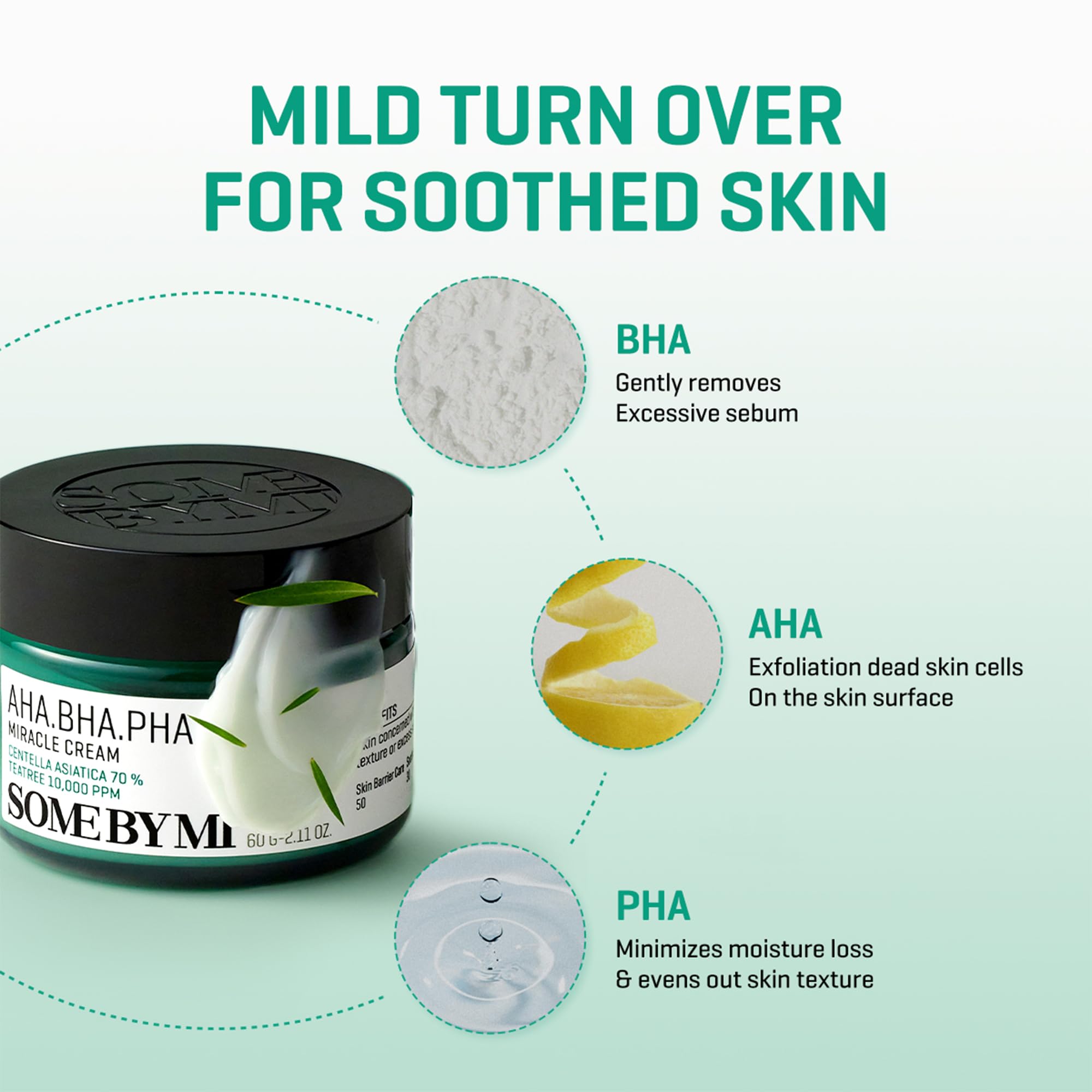 SOME BY MI Truecica calming agent closeup for skin barrier support