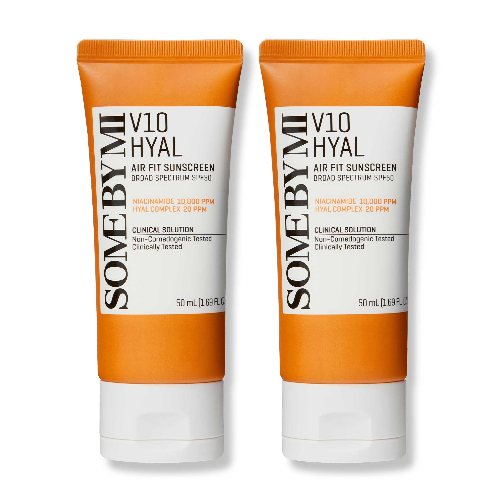 SOME BY MI V10 Hyal Air Fit sunscreen bottle front shows lightweight UV protection