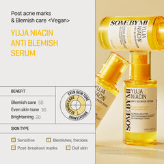 SOME BY MI Yuja Niacin Serum ingredients label highlights niacinamide and yuja