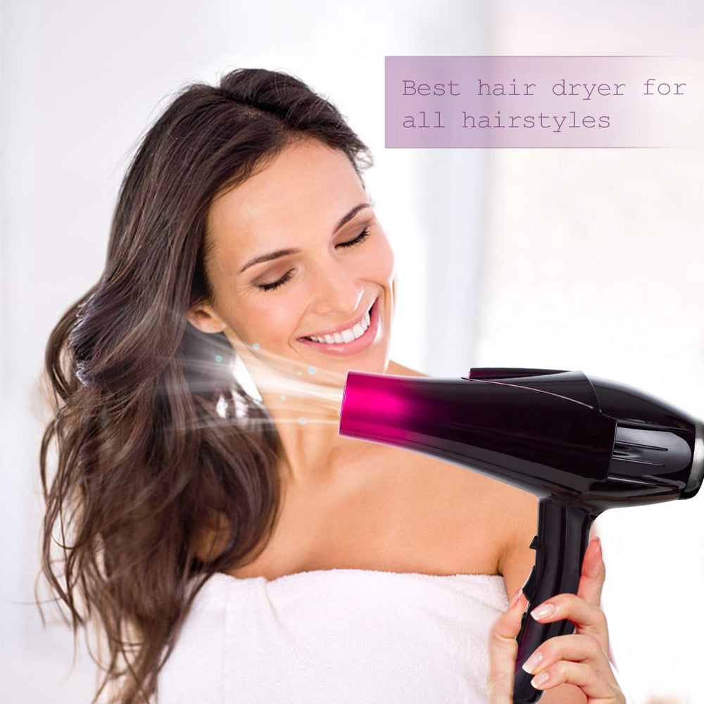 SOMOYA dryer offers two speeds and three heat settings for versatile styling.