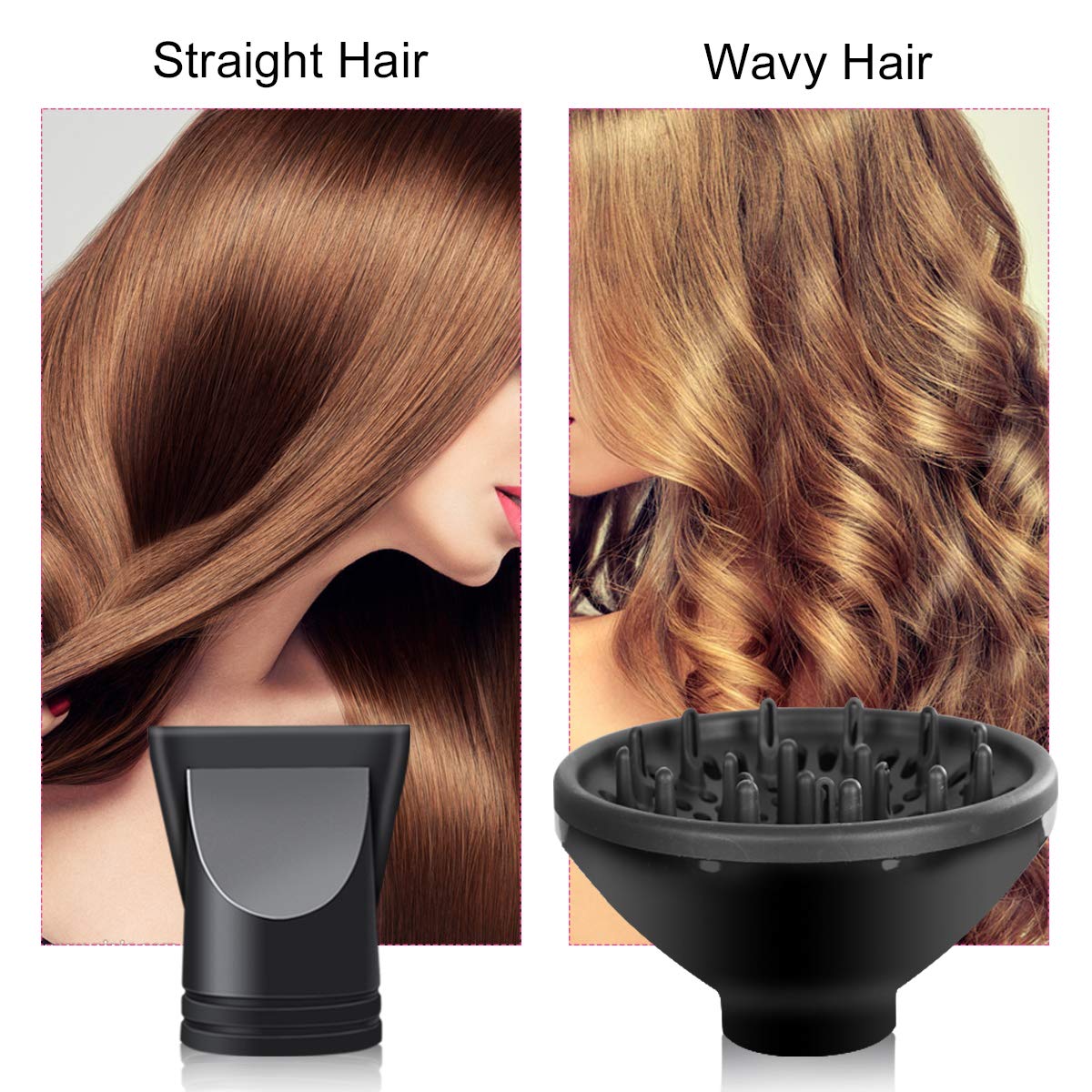 SOMOYA dryer includes diffuser for gentle, salon-like styling.