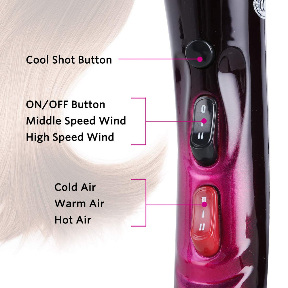 SOMOYA dryer features overheating protection for safer styling.