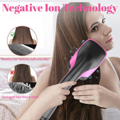 Sonalux hair dryer brush offers 3 settings and a cool shot for versatile styling.
