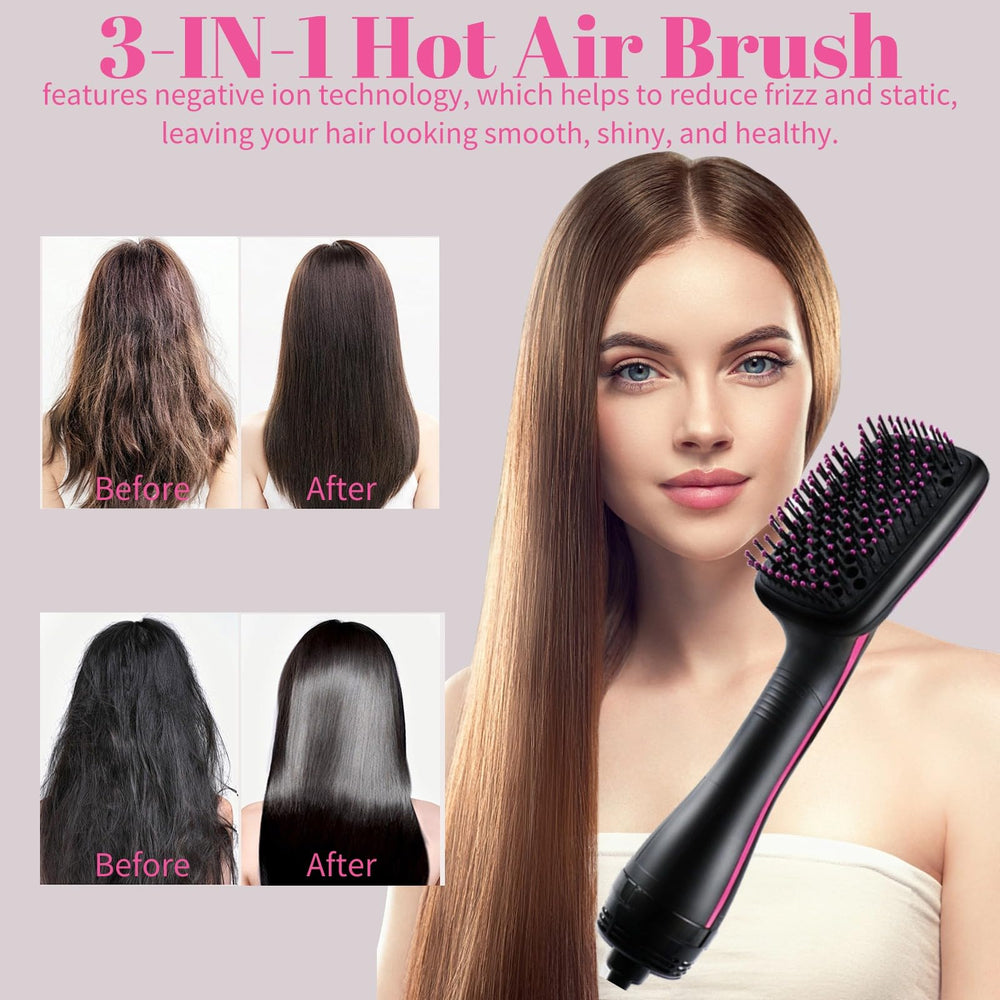 Sonalux hair dryer brush detangle dry style enables quick, smooth styling.