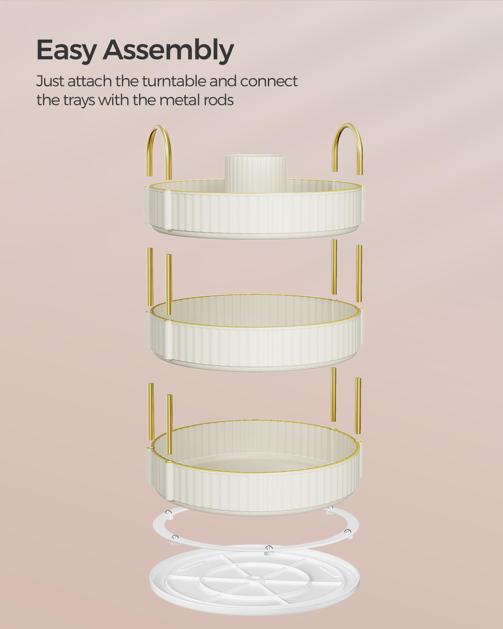 Songmics easy-assembly setup requires no tools for quick use.