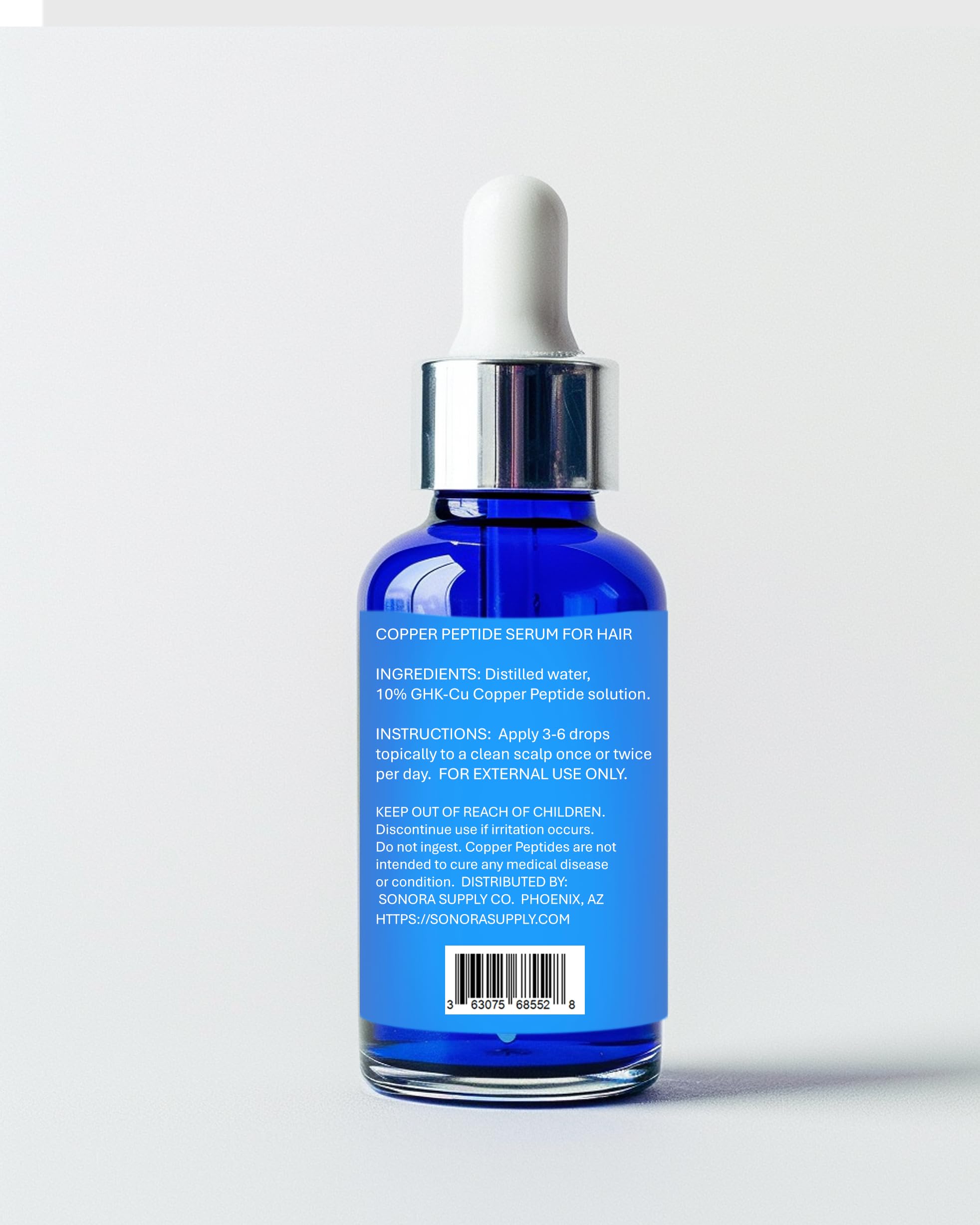 Sonora Copper Peptides Serum daily-use scene for hair support.
