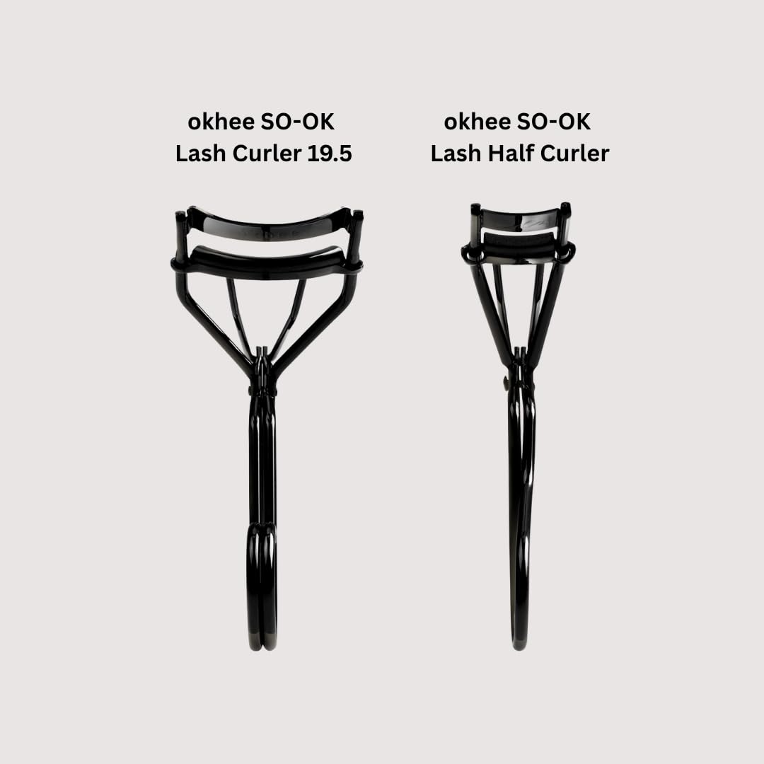 SOO ADOR Okhee SO-OK half curler compact and travel-friendly for on-the-go touch-ups.