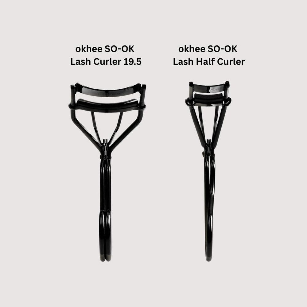 SOO ADOR Okhee SO-OK half curler compact and travel-friendly for on-the-go touch-ups.