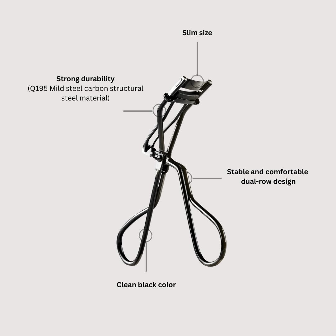 SOO ADOR Okhee SO-OK half curler cushioned silicone pad prevents pinching.