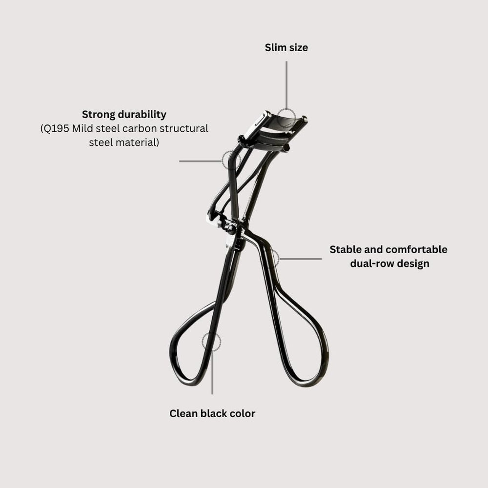 SOO ADOR Okhee SO-OK half curler cushioned silicone pad prevents pinching.