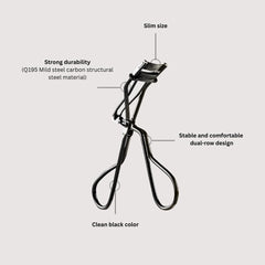 SOO ADOR Okhee SO-OK half curler cushioned silicone pad prevents pinching.