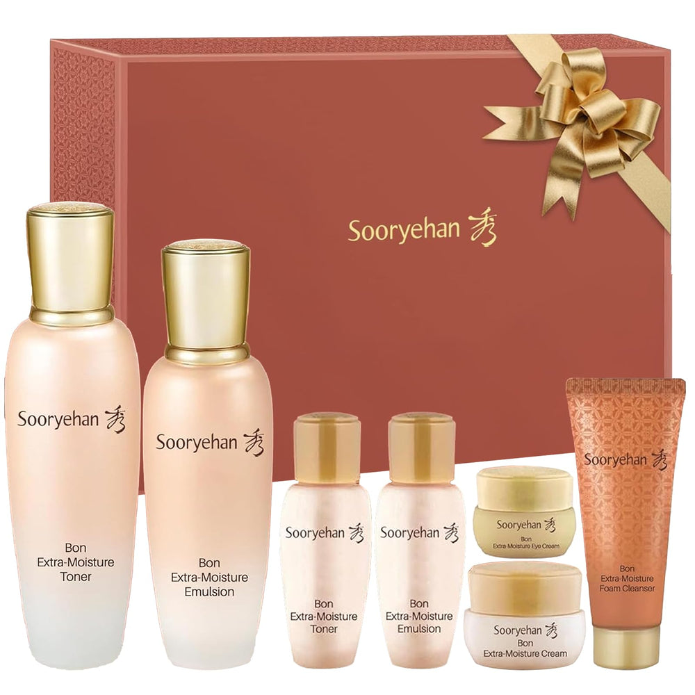 Sooryehan Bon Extra Moisture toner bottle for hydrating skin after cleansing.