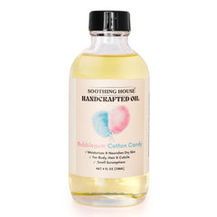 Soothing House Bubblegum Cotton Candy Oil ingredients: plant-based formula for gentle moisture.