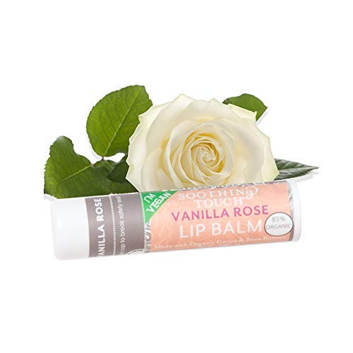 Soothing Touch gluten-free and paraben-free badge indicating skin-friendly formula.