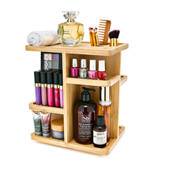 Sorbus 360° makeup organizer with rotating base for easy cosmetic access.