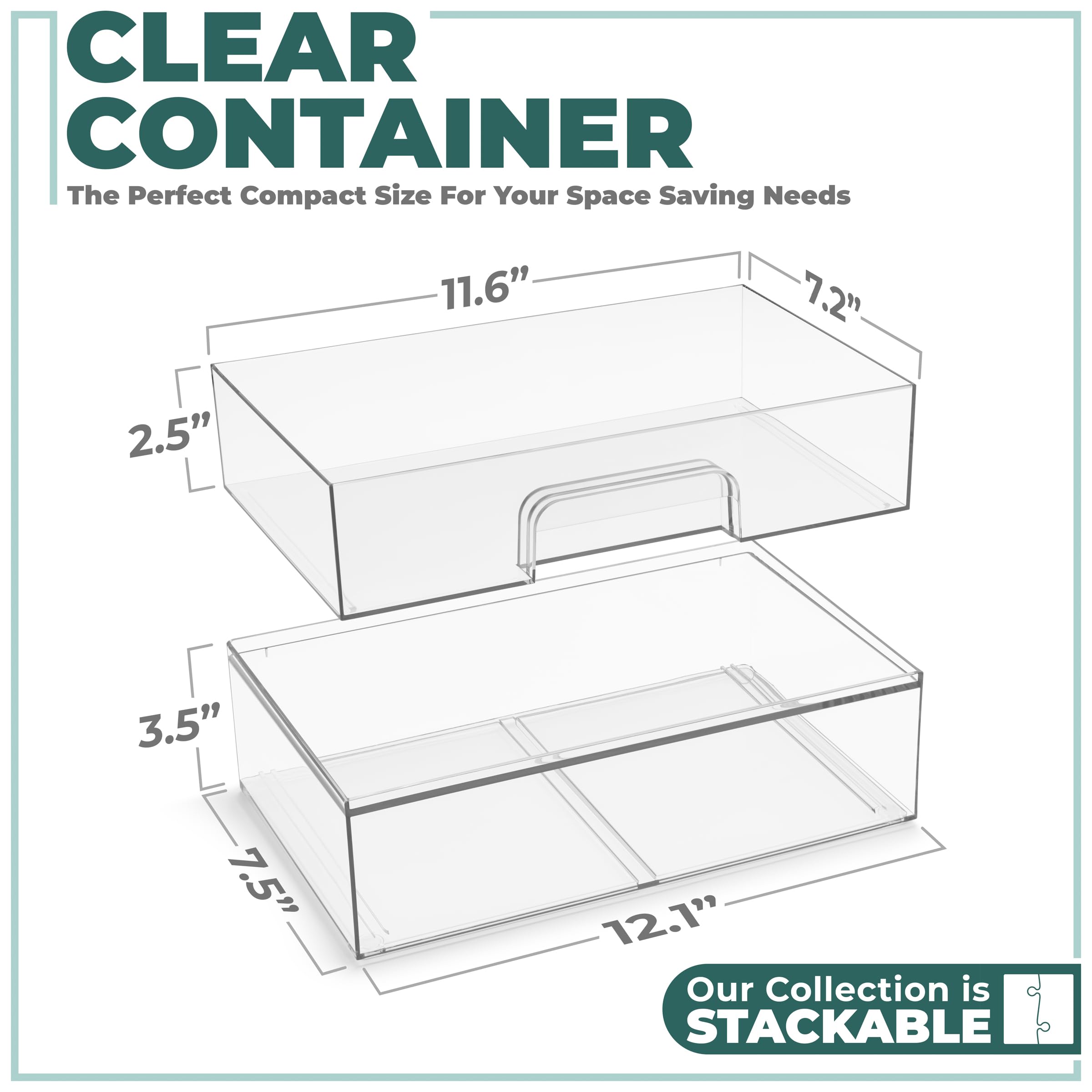 Sorbus acrylic drawer open showcasing cosmetics organization and easy access