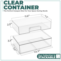 Sorbus acrylic drawer open showcasing cosmetics organization and easy access