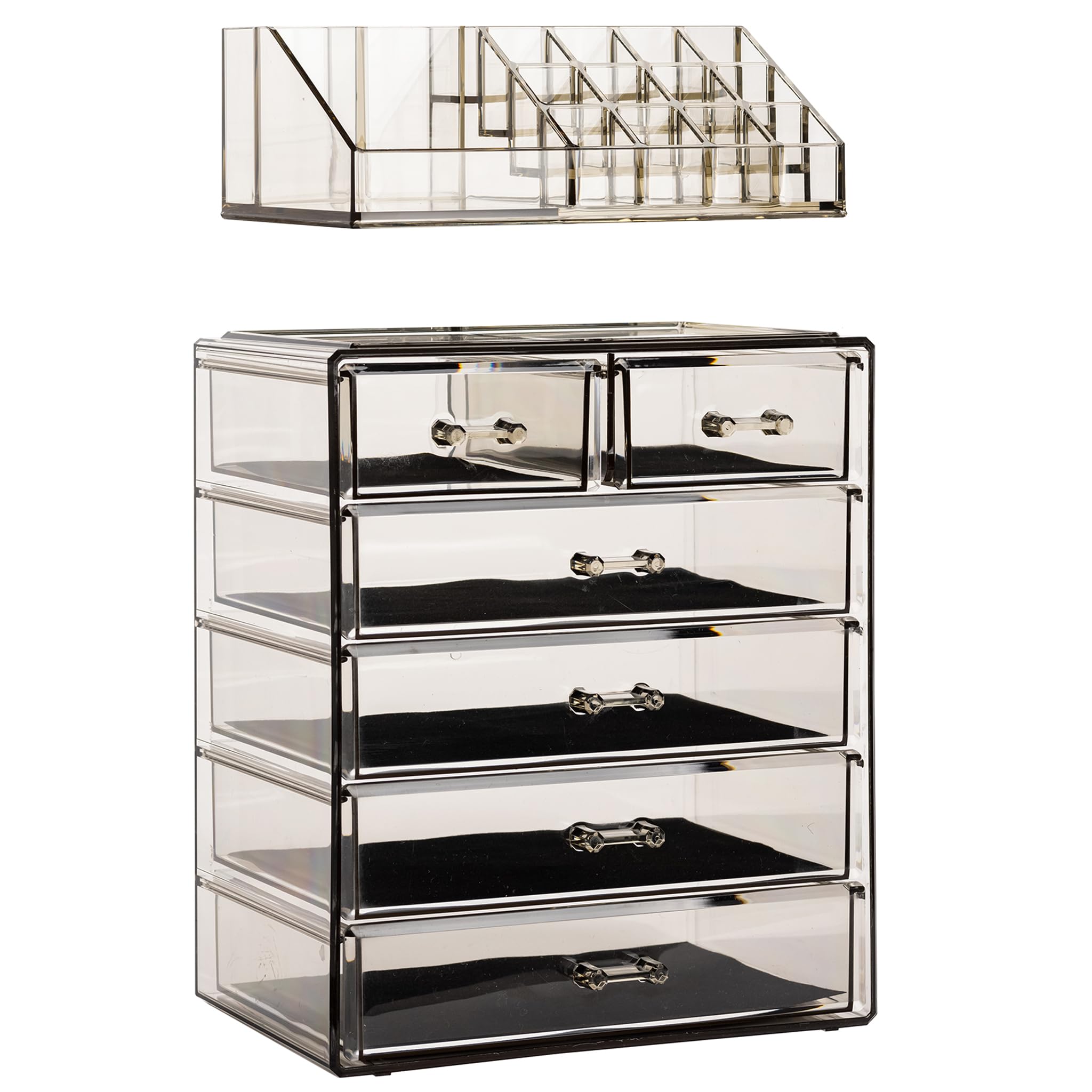 Sorbus acrylic makeup organizer holiday gift packaging ready for gifting and delight.